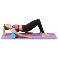 Ролик массажный для йоги INDIGO Foam roll IN021 45*15 см Черный